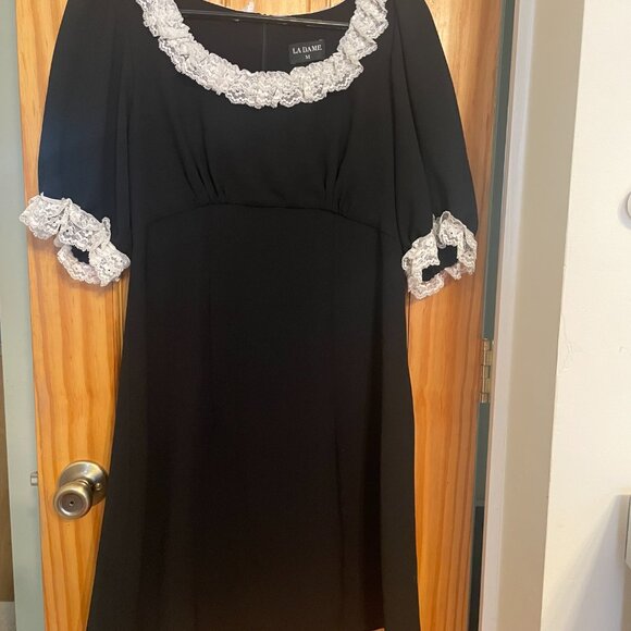 La Dame The Label Miss Darcy Little Black Dress - Picture 2 of 6